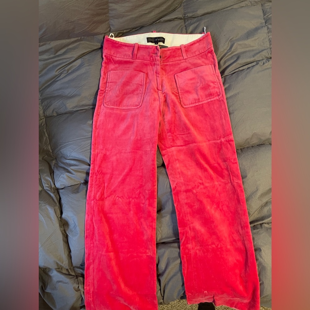 Isabel Marant Pink Wide Leg Pants